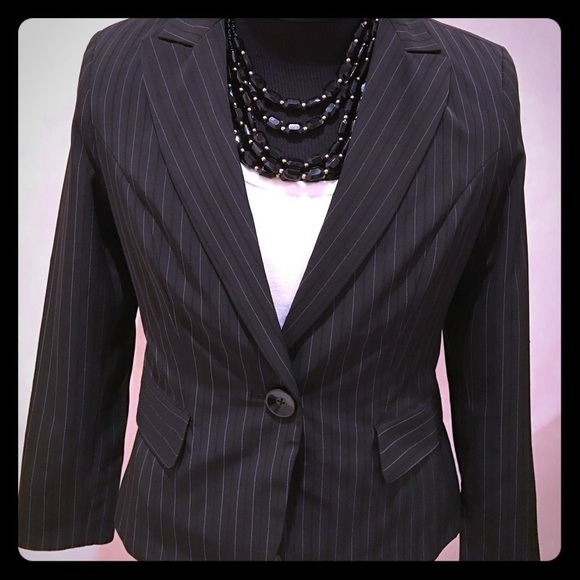 GEORGE NWOT P Twill Stripe Jacket Size 4 - Picture 1 of 4